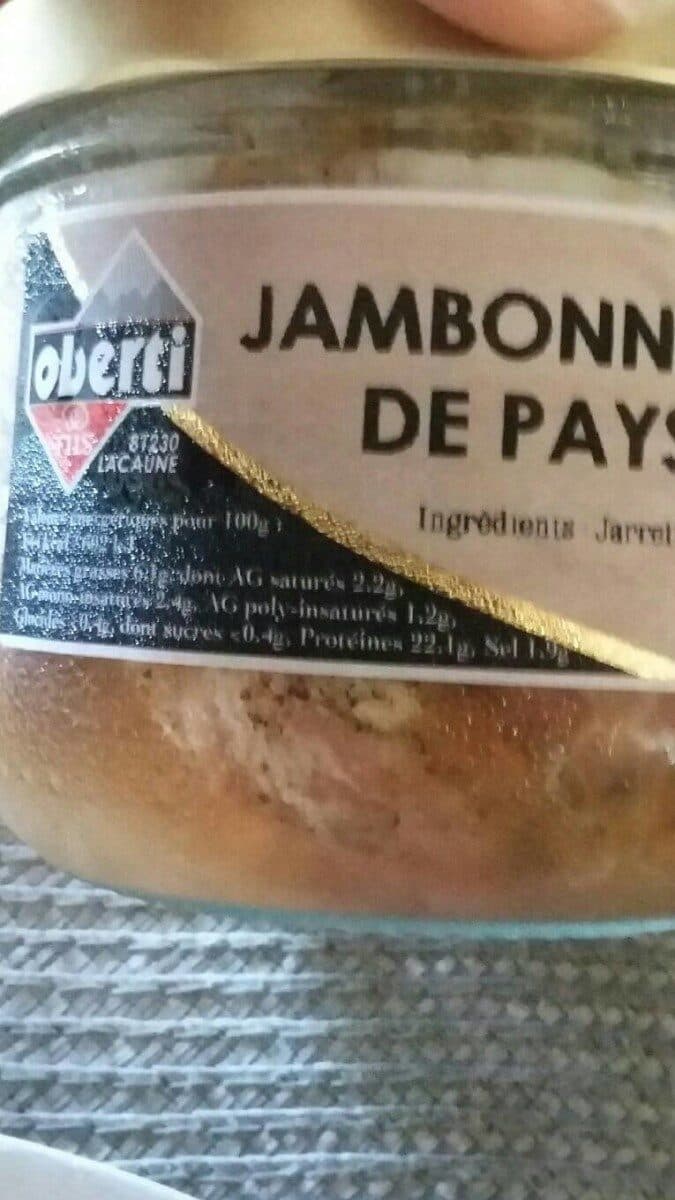 Oberti Jambonneau de pays packshot
