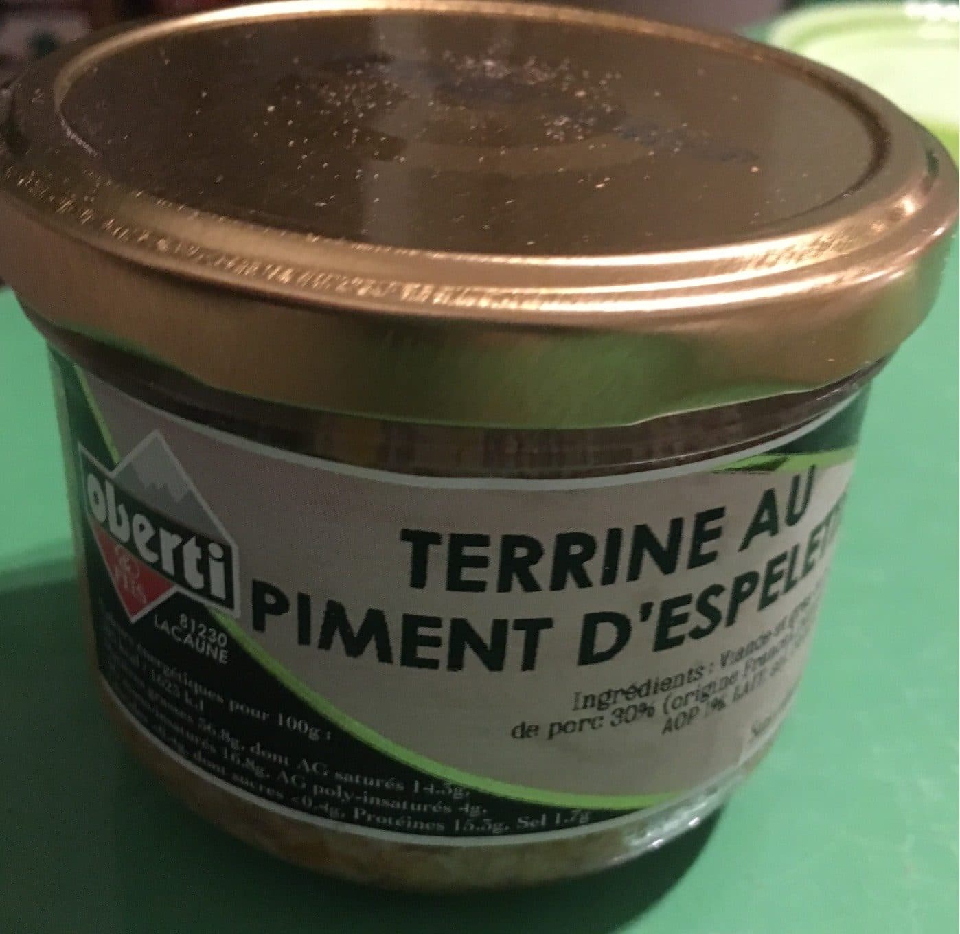 Oberti Terrine au piment d’espelette packshot