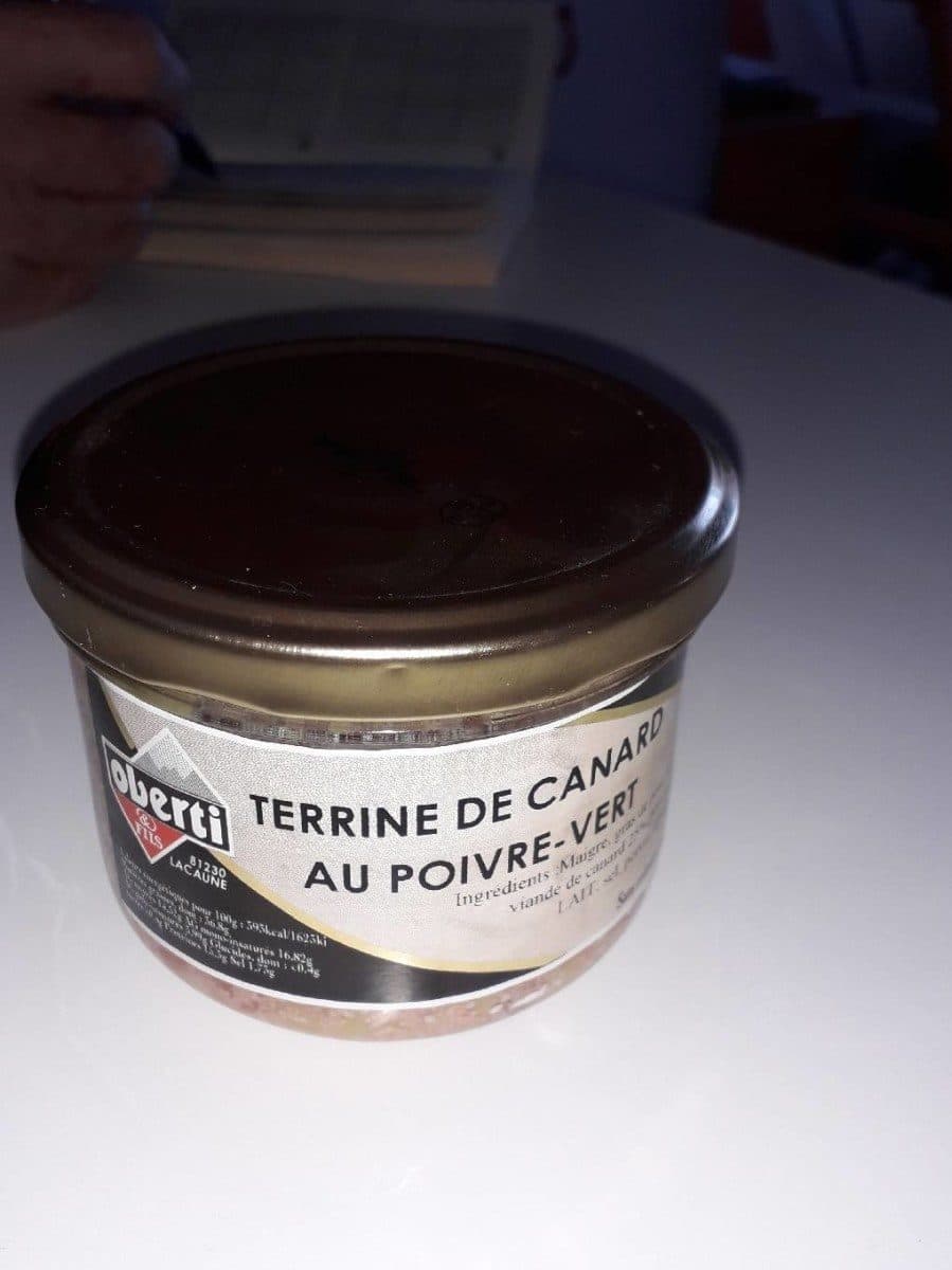 Open Food Facts Terrine canard poivre vert packshot