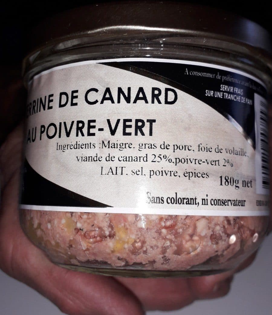 Open Food Facts Terrine canard poivre vert packshot