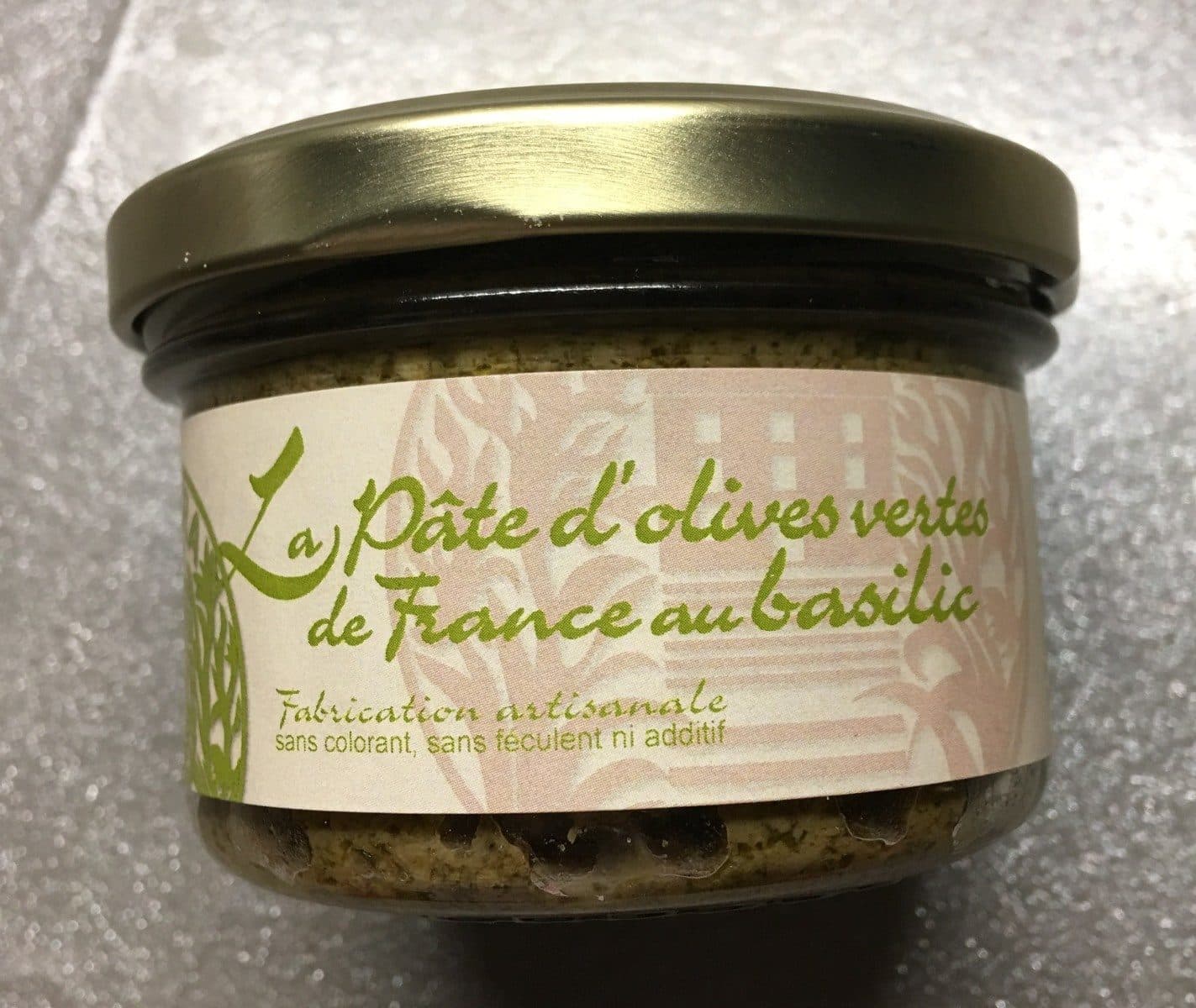 Open Food Facts La pate d'olives vertes de France au basilic packshot