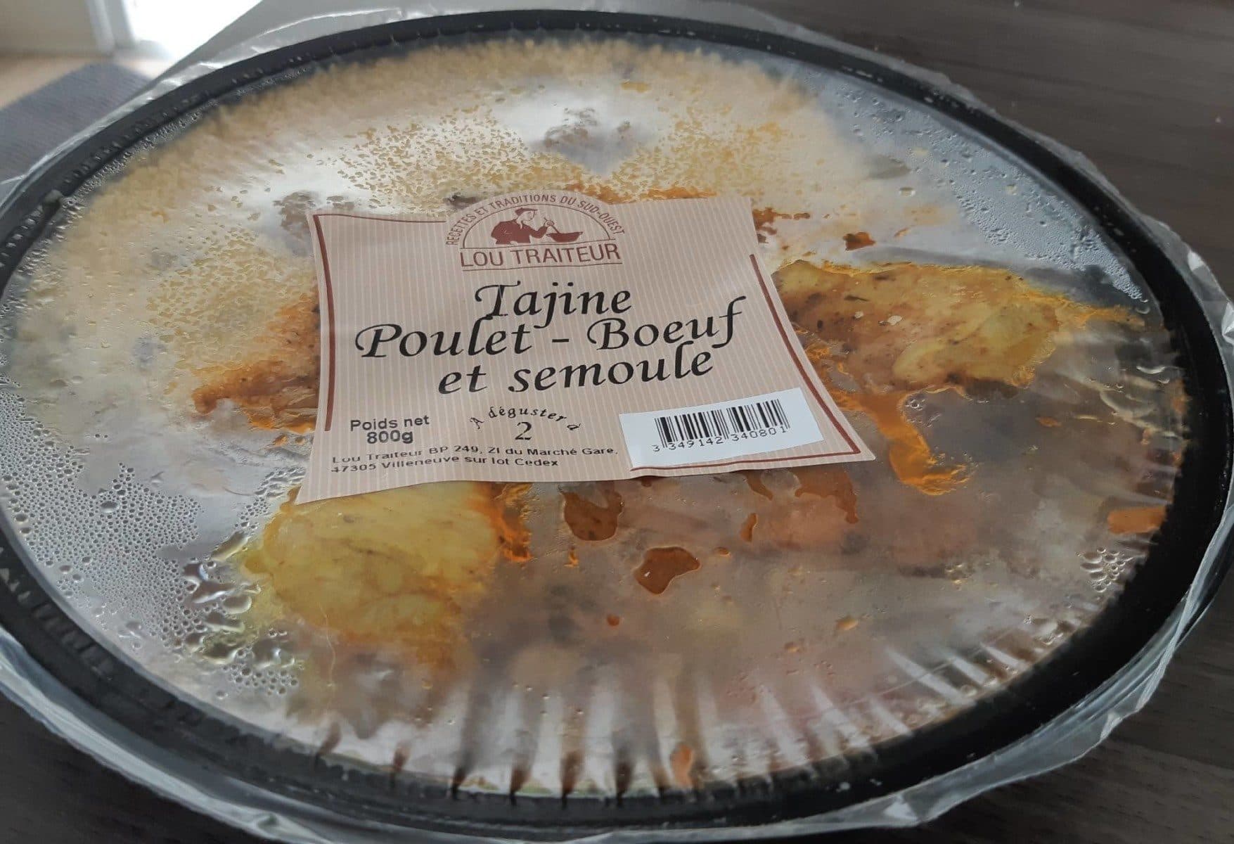 Open Food Facts tajine poulet boeuf et semoule packshot