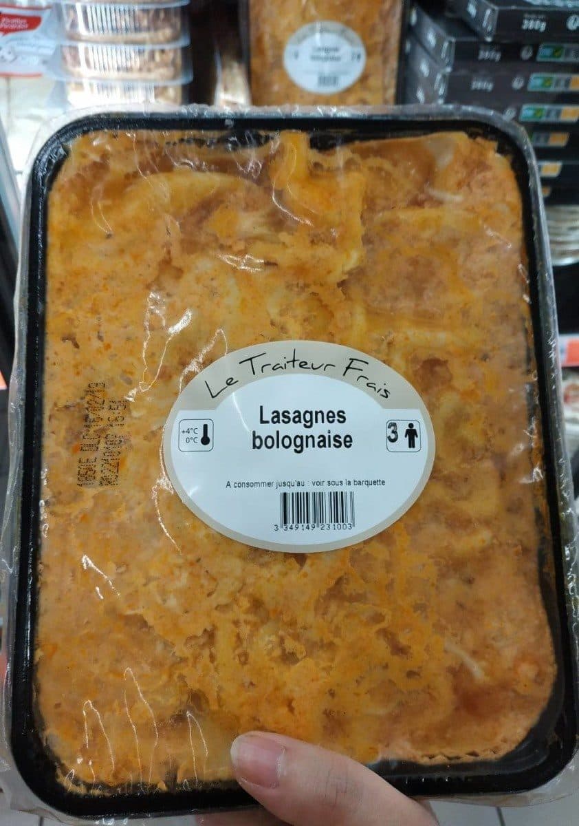 Le Traiteur Frais Lasagnes bolognaises packshot