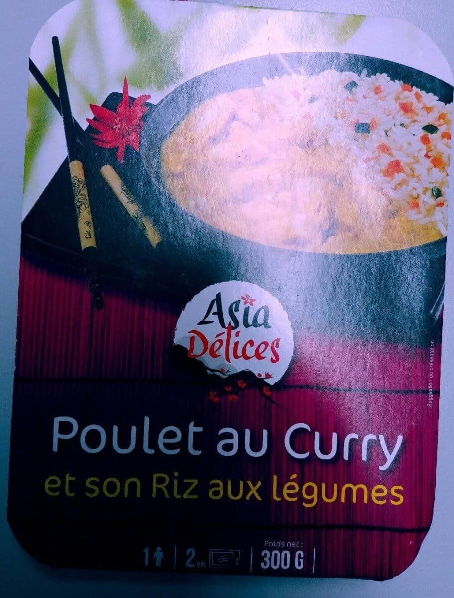 Open Food Facts Poulet au curry et son riz aux légumes packshot