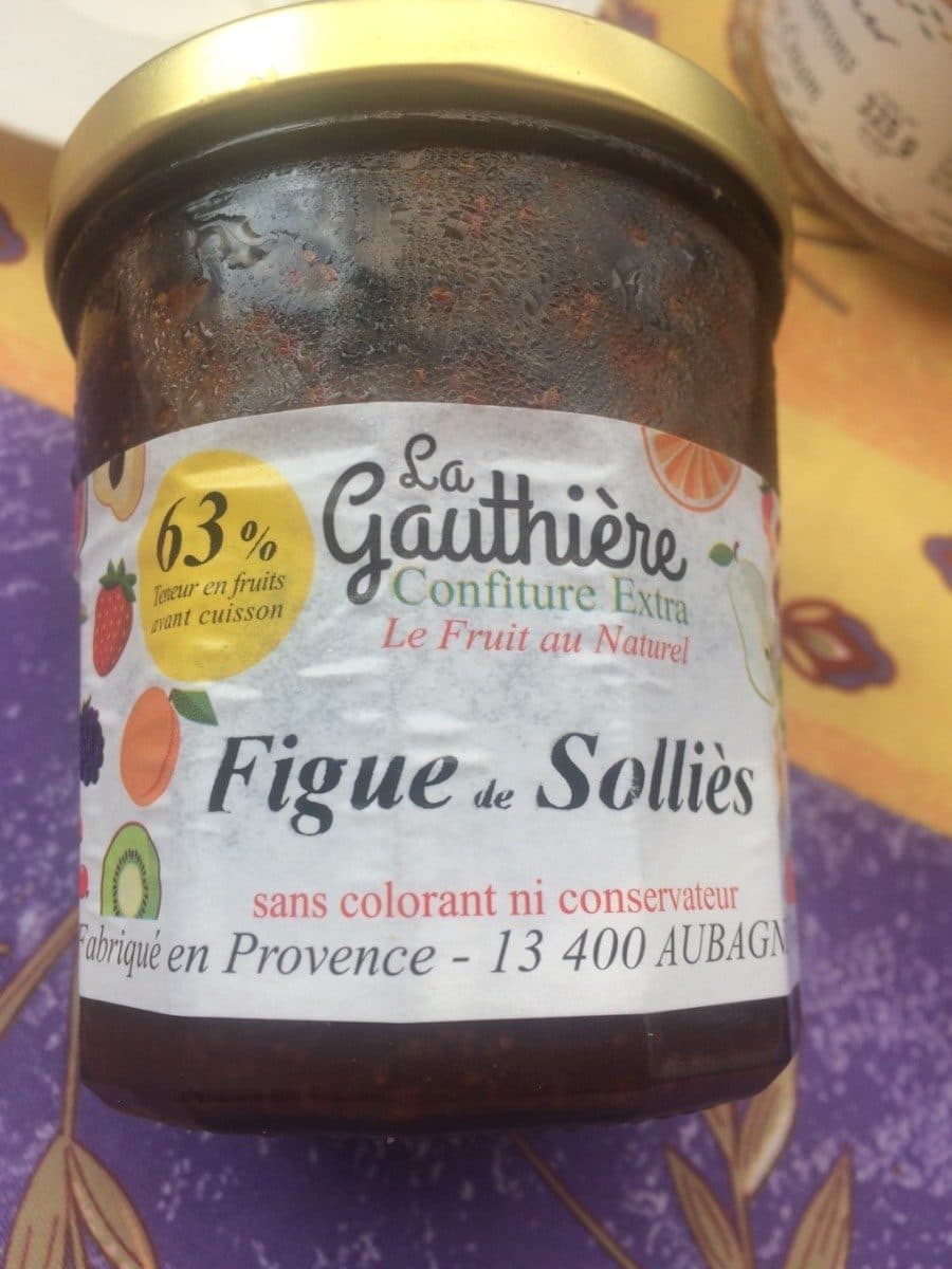 La Gauthière Confiture Figues de Sollies packshot