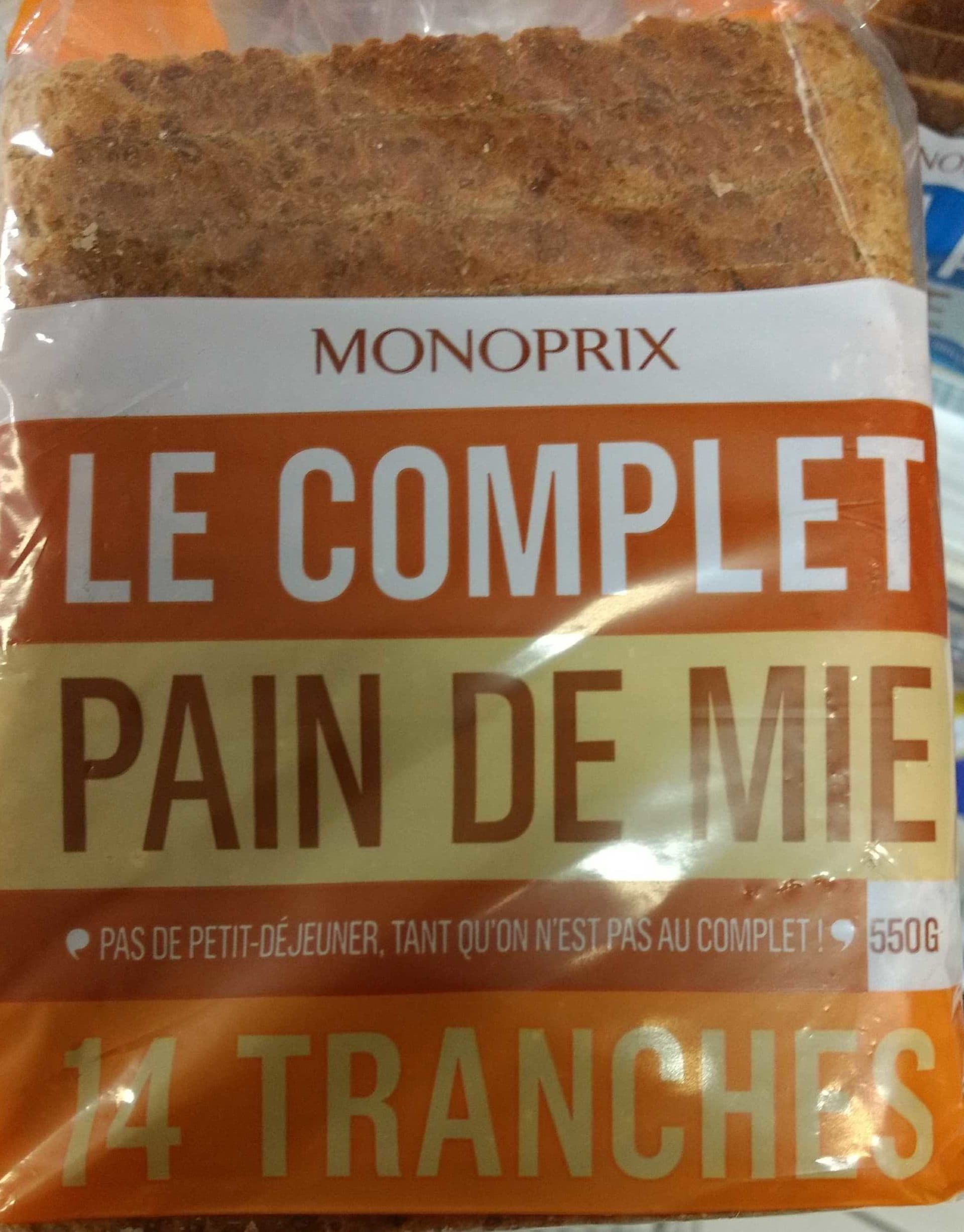 Monoprix Le Complet - pain de mie packshot