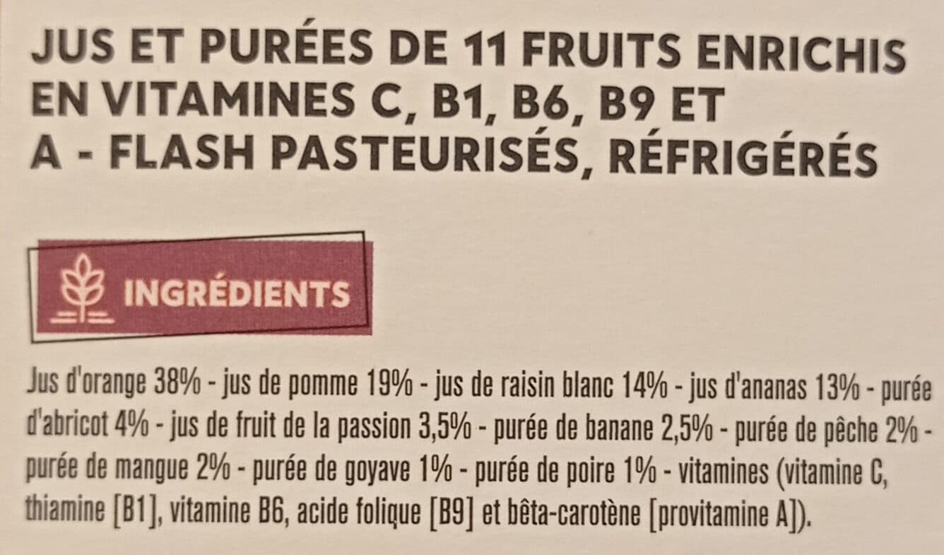 Monoprix Multivitaminé flash pasteurisé packshot