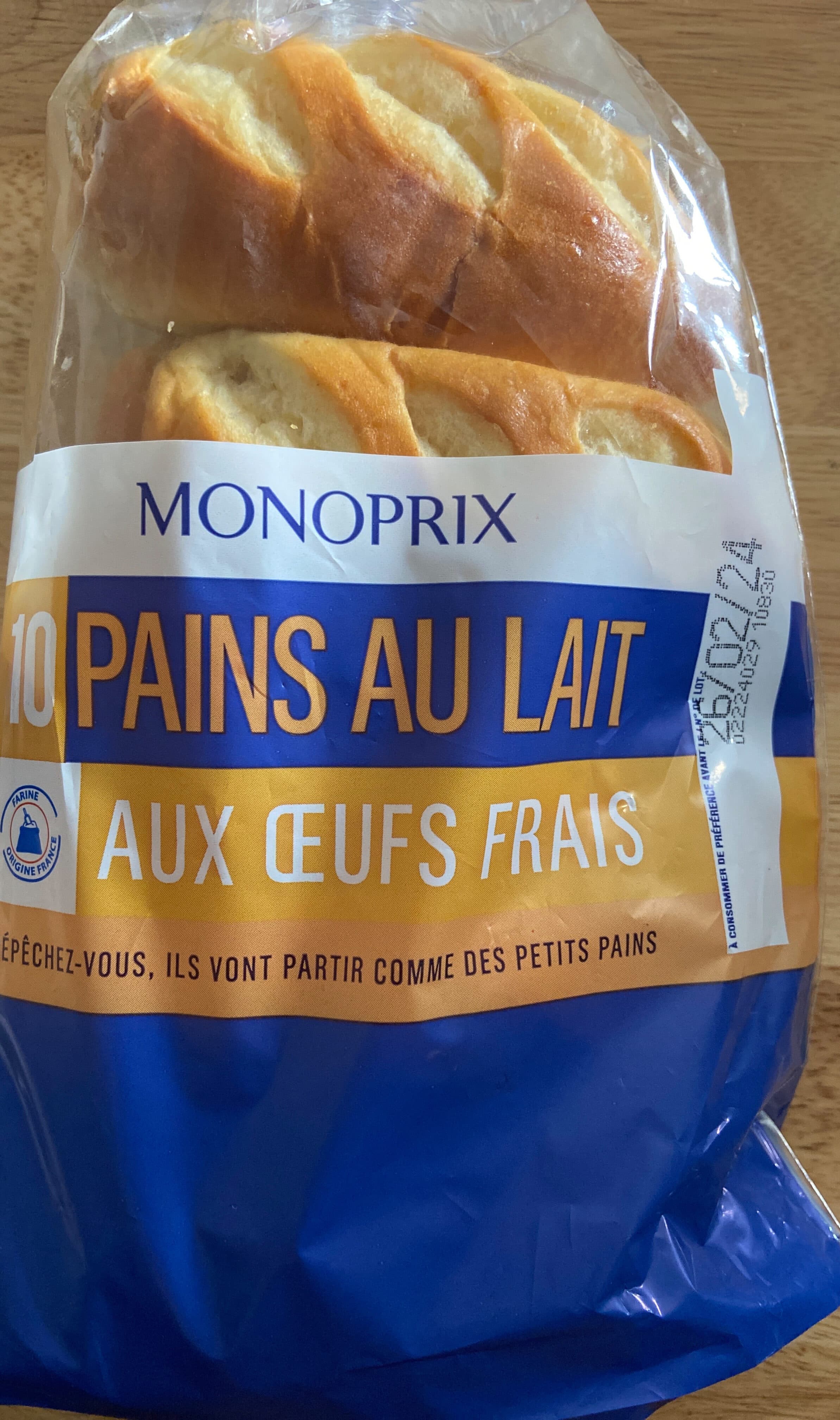 Monoprix 10 Pains au lait packshot