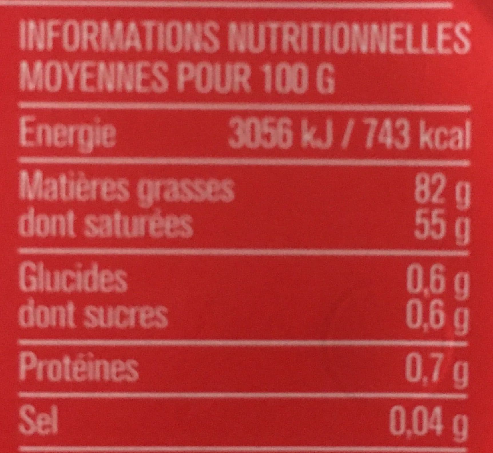 Monoprix Beurre Doux Extra-Fin packshot
