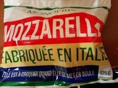 Monoprix Mozzarella packshot