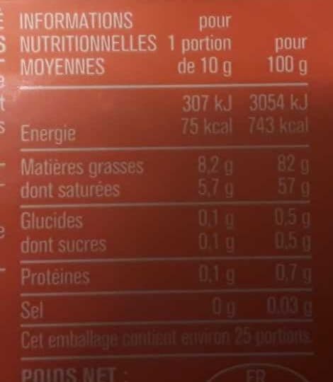 Monoprix Beurre doux packshot