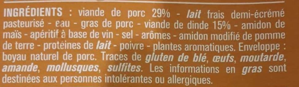 Monoprix Boudins blancs packshot