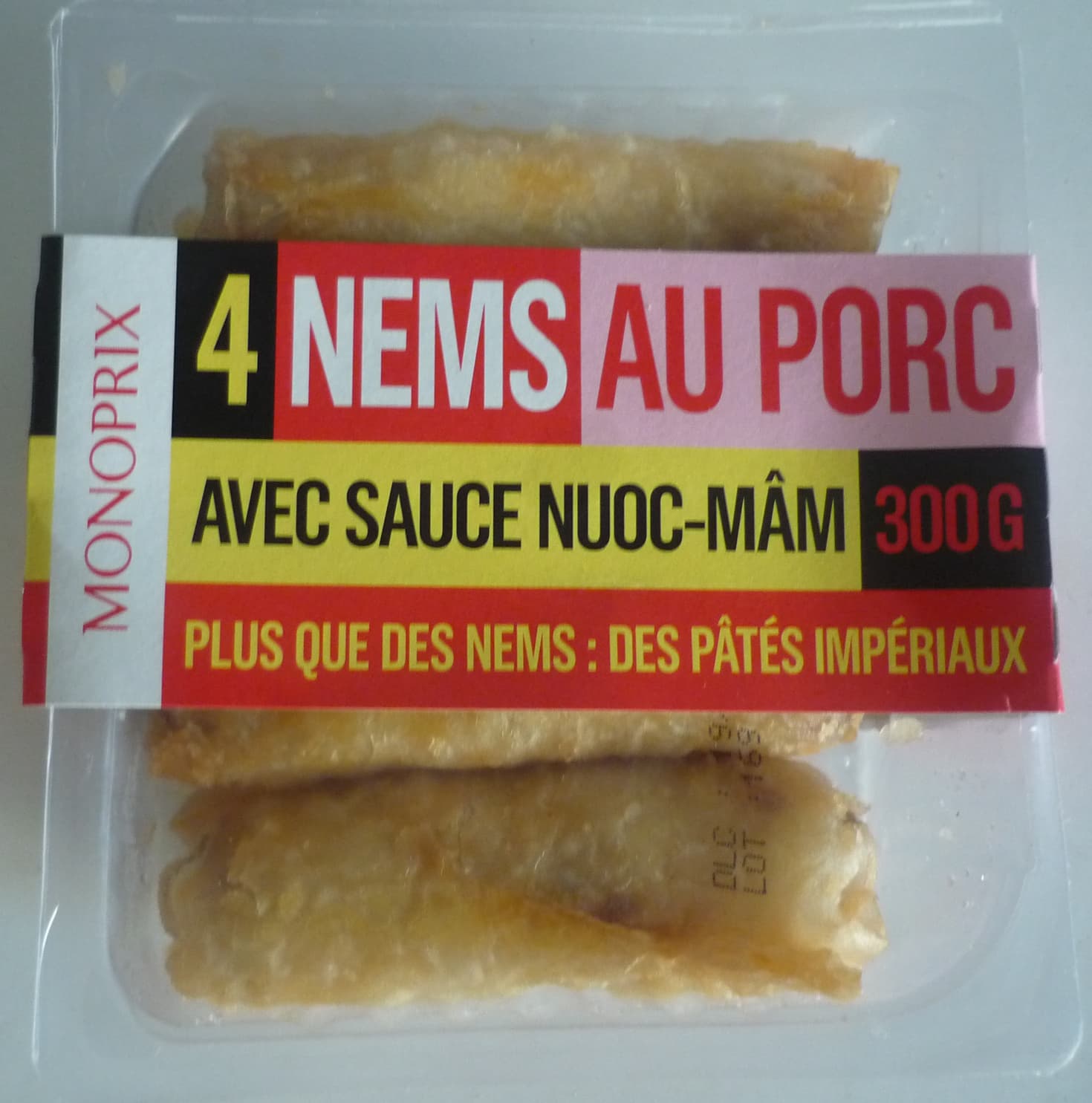 Groupe Casino 4 Nems au Porc avec Sauce Nuoc-Mâm packshot