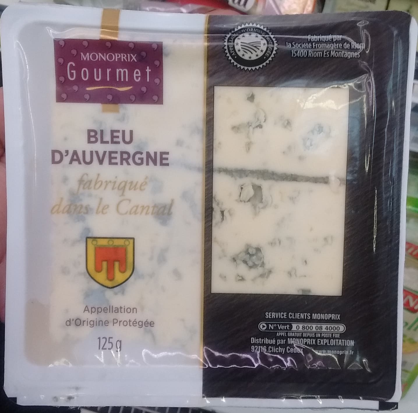 Monoprix Gourmet - Bleu d'Auvergne (30% MG) packshot