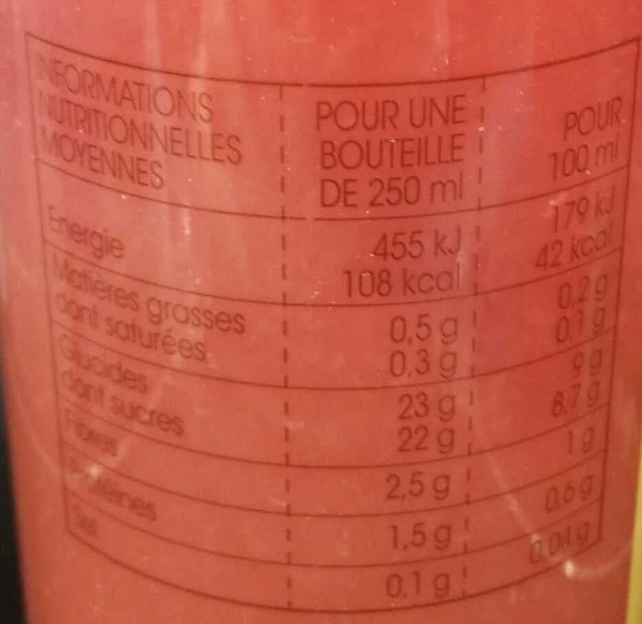 Monop' Daily Le jus orange pamplemousse à la framboise packshot