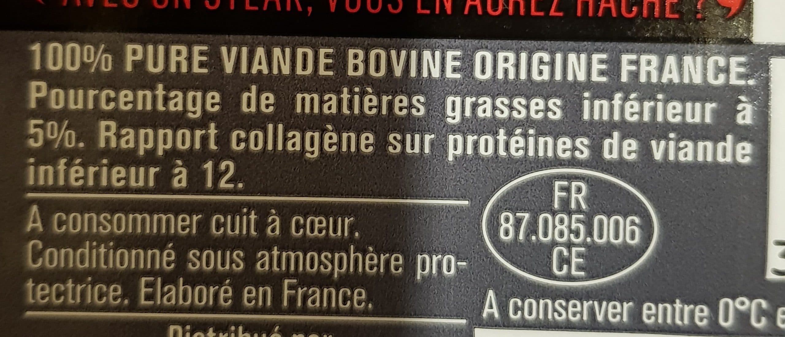 Monoprix Steak Haché Frais Pur Boeuf 125 gr packshot