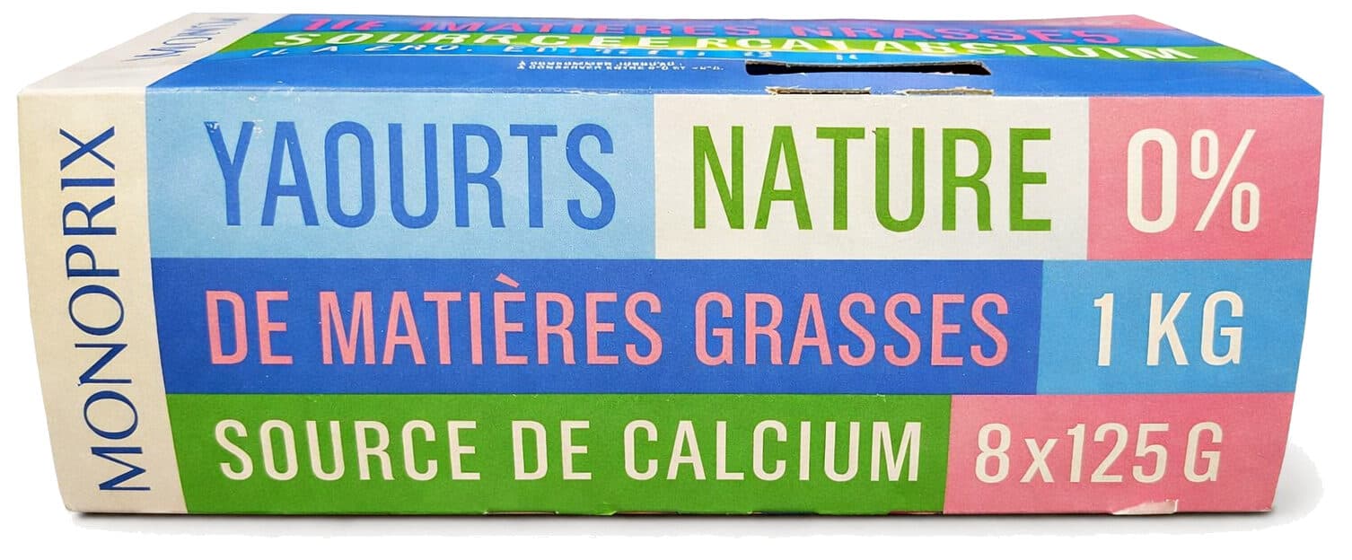 Monoprix Yaourts natures, 0% de mat. Gr. packshot