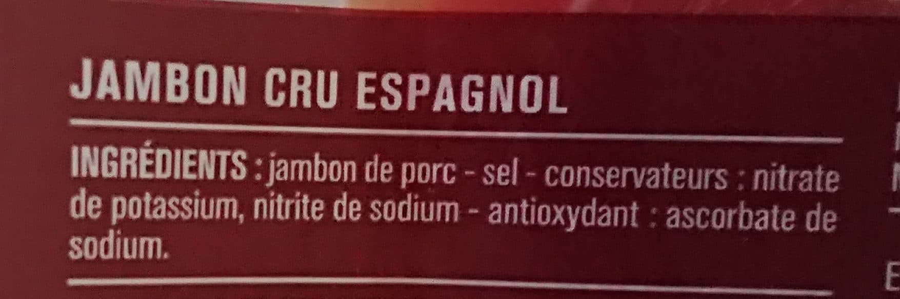 Monoprix Jambon sec espagnol packshot