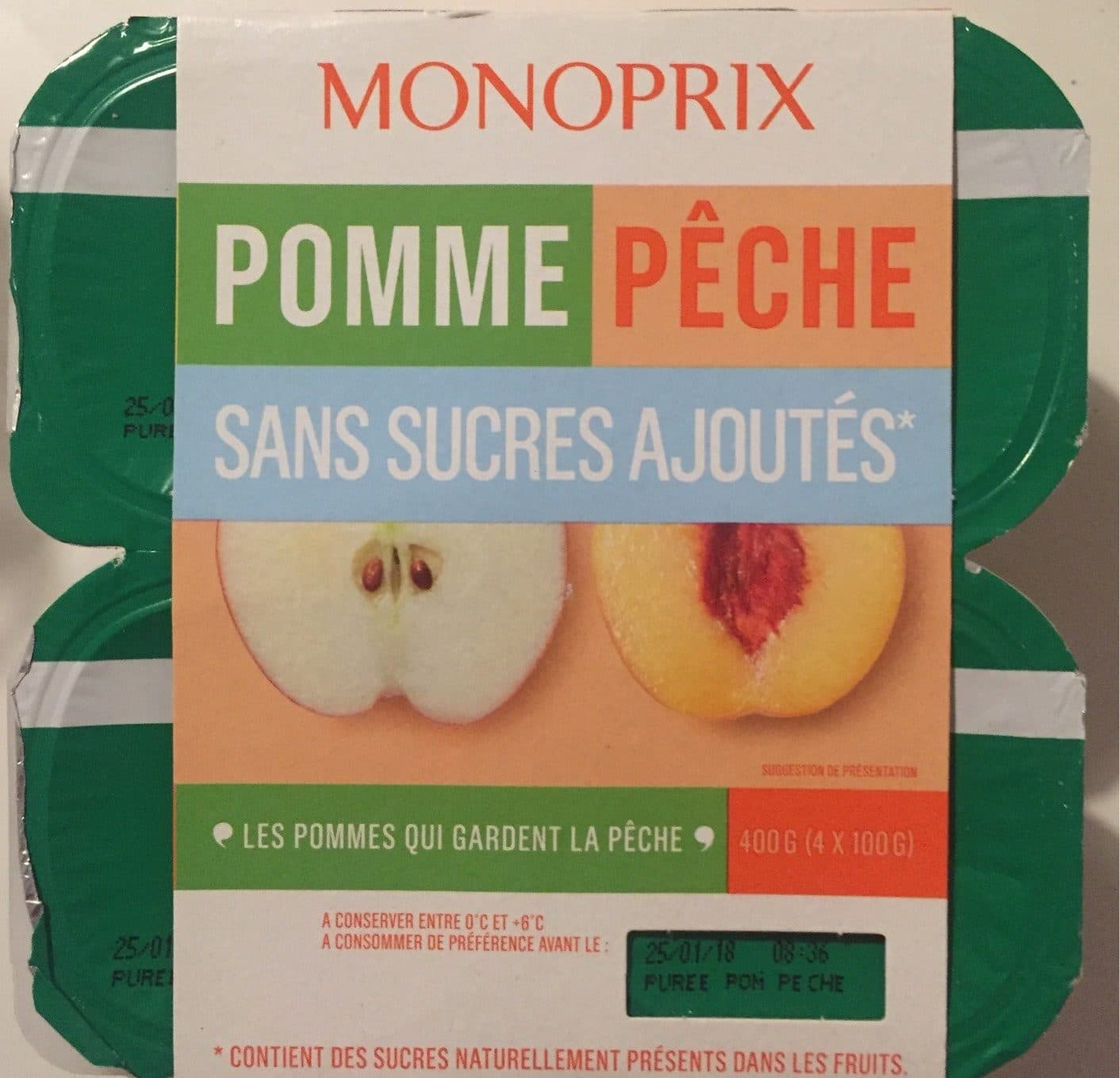 Monoprix Pomme Pêche SSA packshot