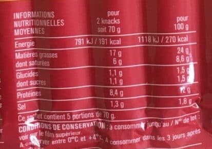 Monoprix Knacks pur porc packshot