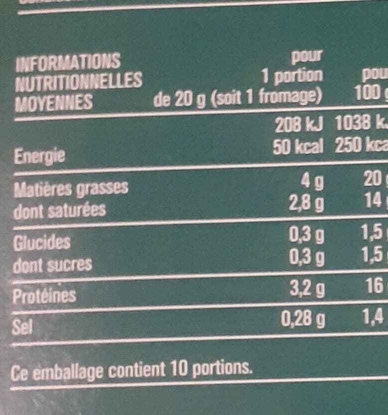 Monoprix 10 petite chèvre packshot