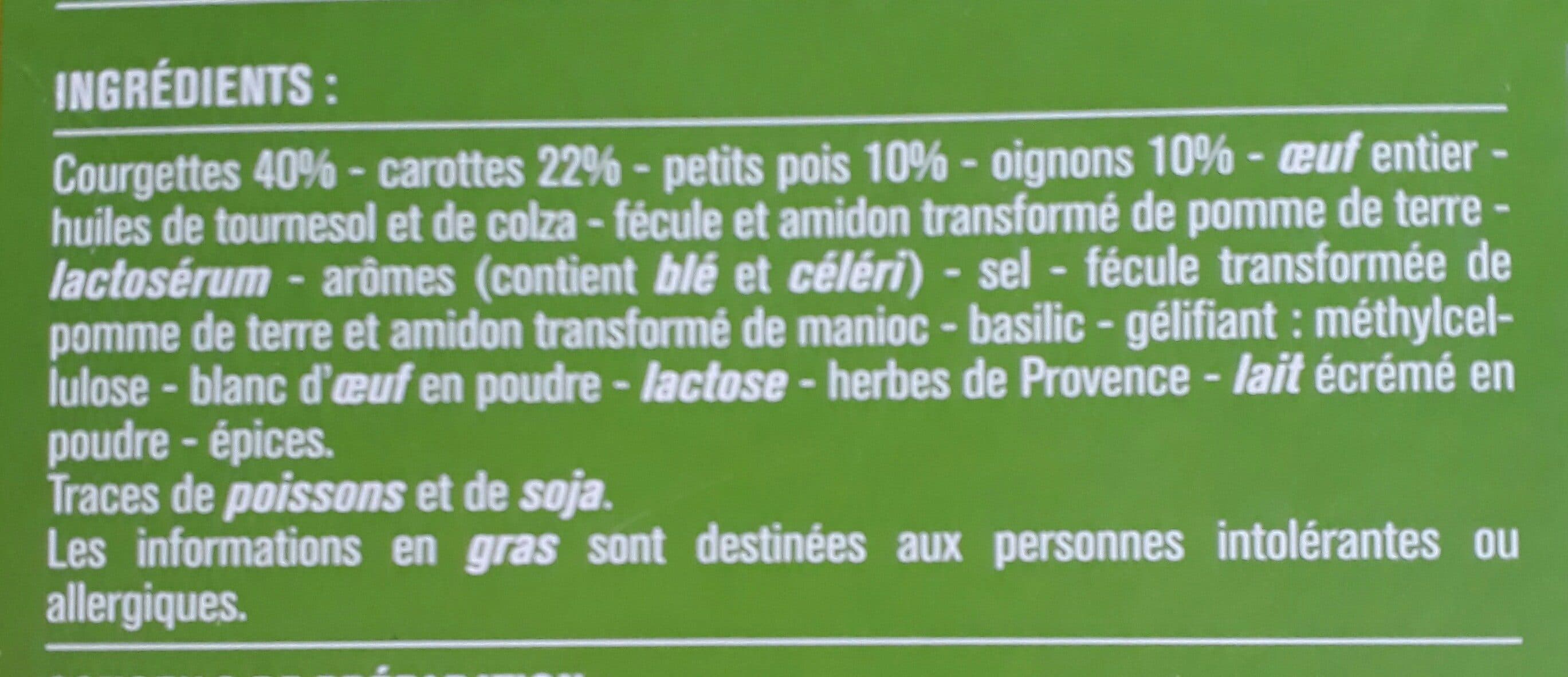 Monoprix Galettes courgettes, carottes et petits pois, surgelées packshot