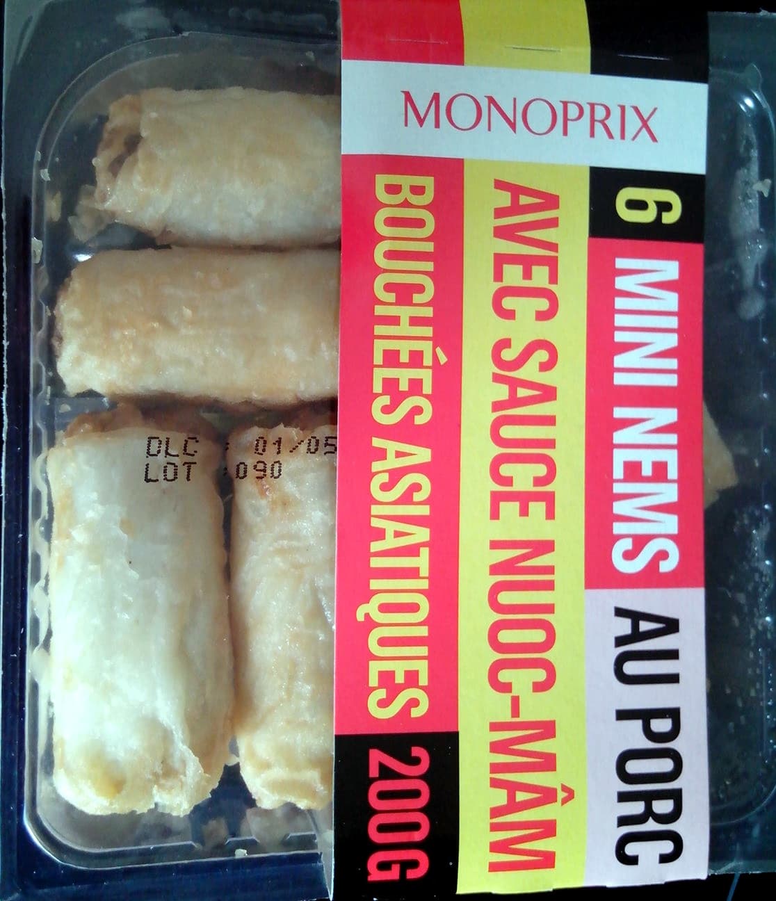 Groupe Casino 6 Mini Nems au Porc avec Sauce Nuoc-Mâm packshot