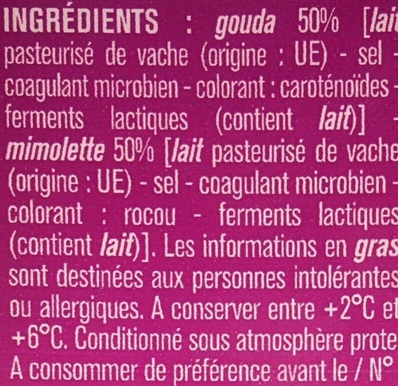 Monoprix Dés de gouda et mimolette packshot