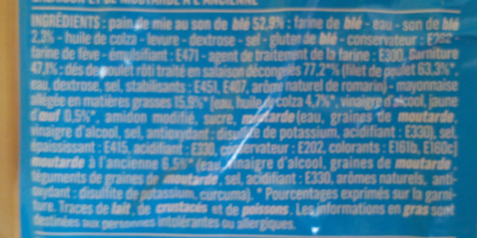 Monoprix Sandwich Poulet Rôti Moutarde à l'ancienne Monoprix packshot