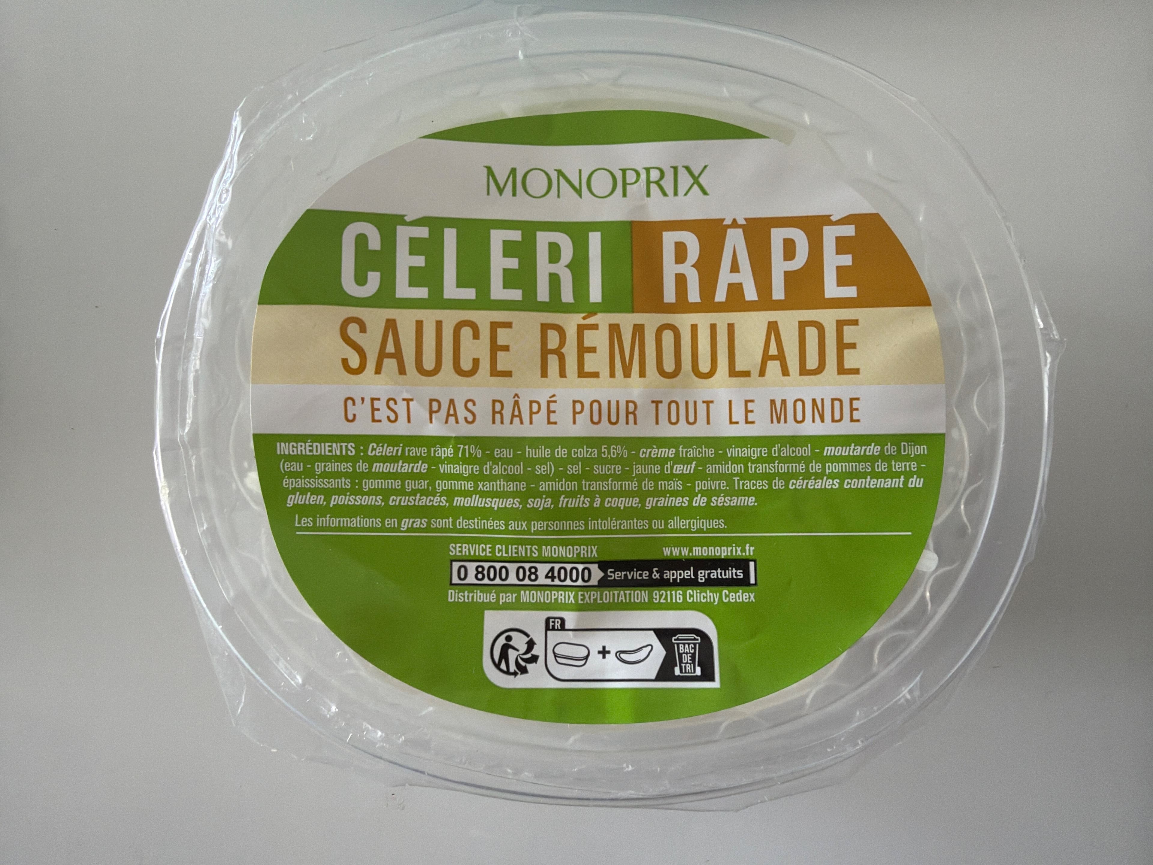 Monoprix Céleri Râpé Sauce Rémoulade packshot