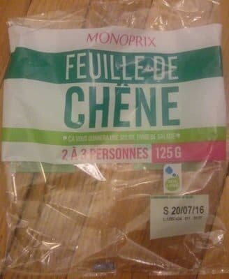 Monoprix Feuille de chêne packshot