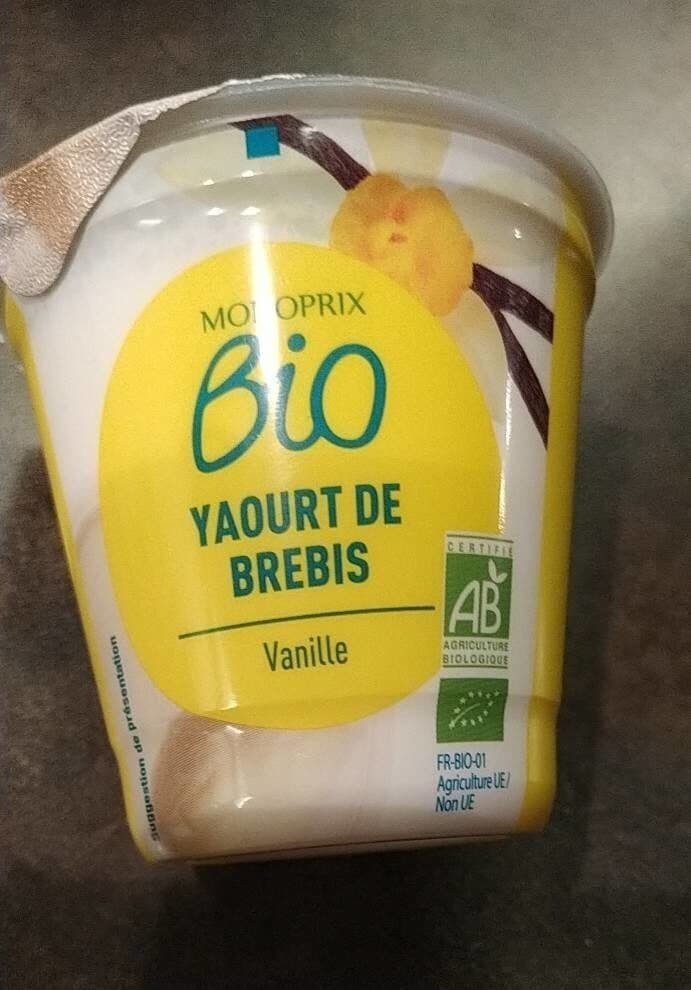 Monoprix Yaourt de brebis vanille bio packshot