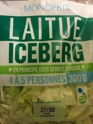 Monoprix Laitue Iceberg packshot