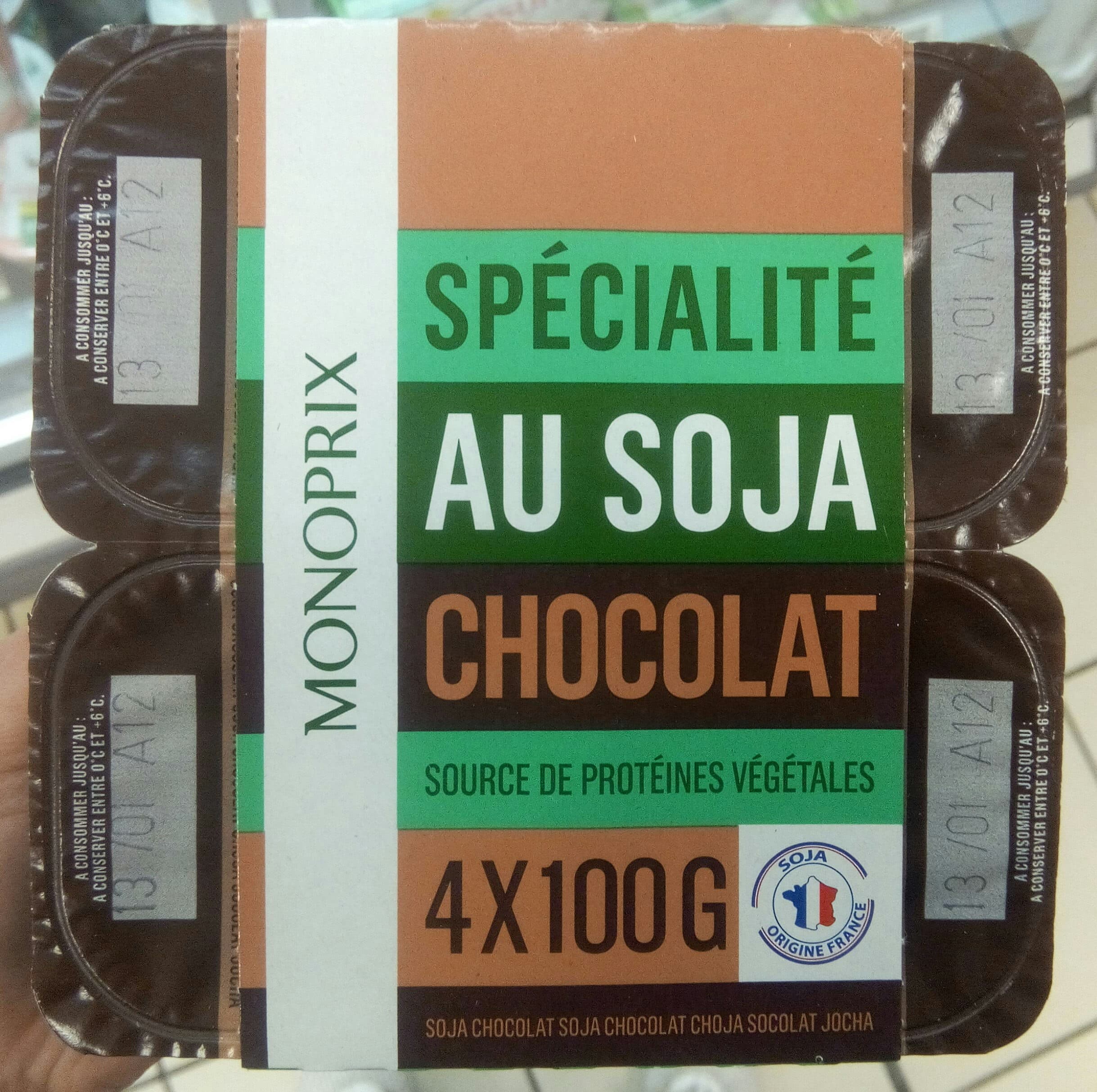 Monoprix Spécialité au soja chocolat packshot