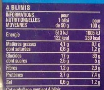 Monoprix 4 blinis packshot