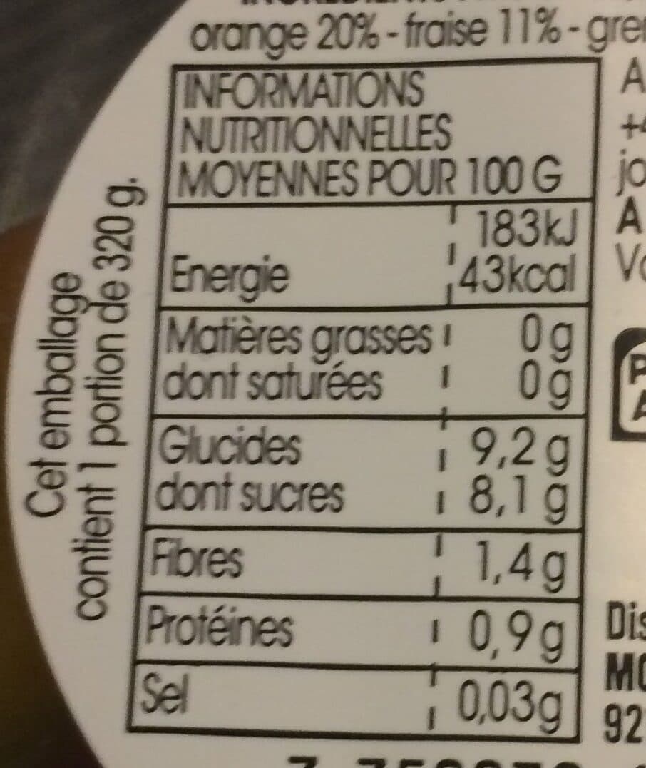 Monop' Daily Salade de fruits packshot