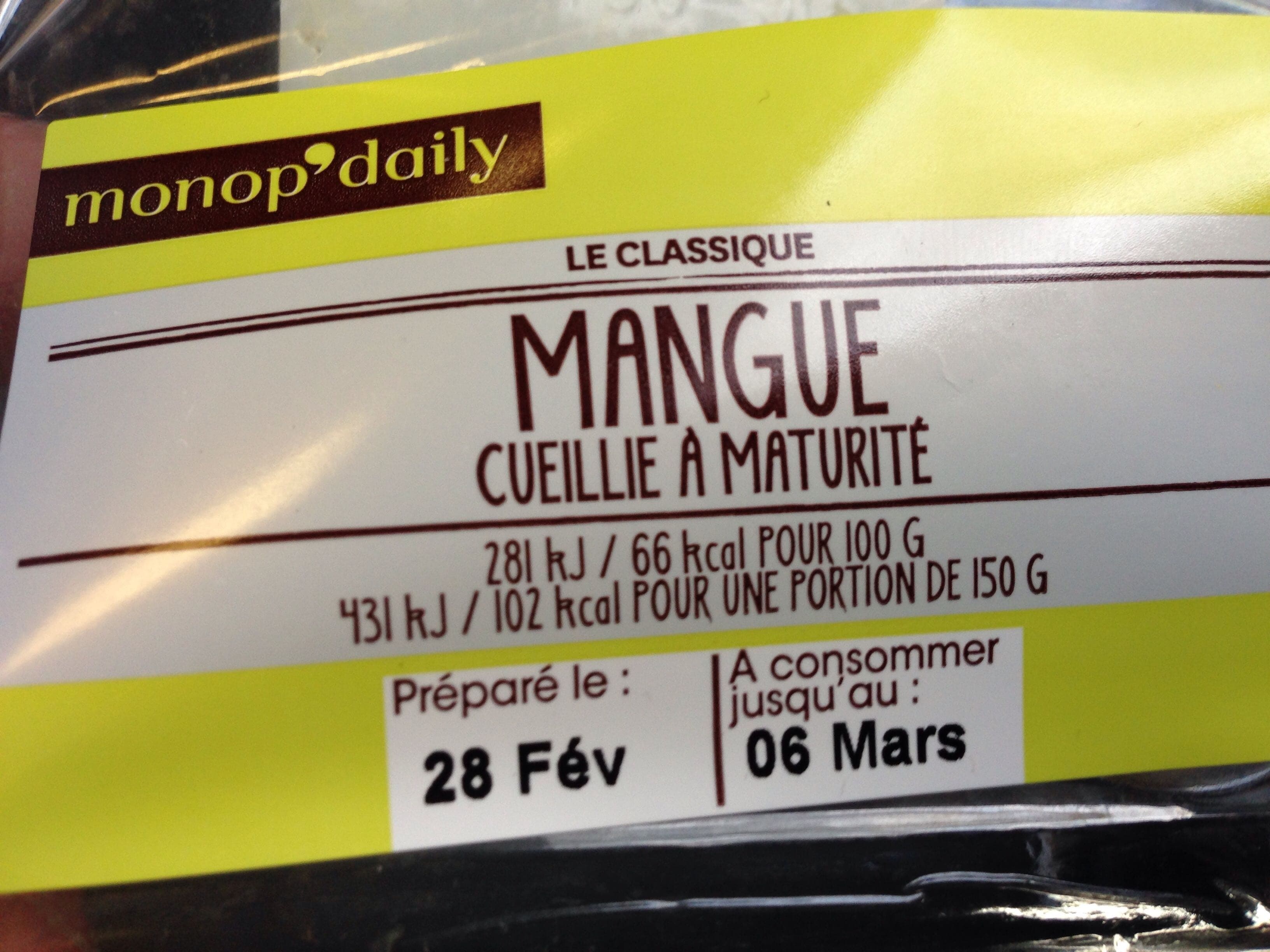 Monoprix Mangue packshot