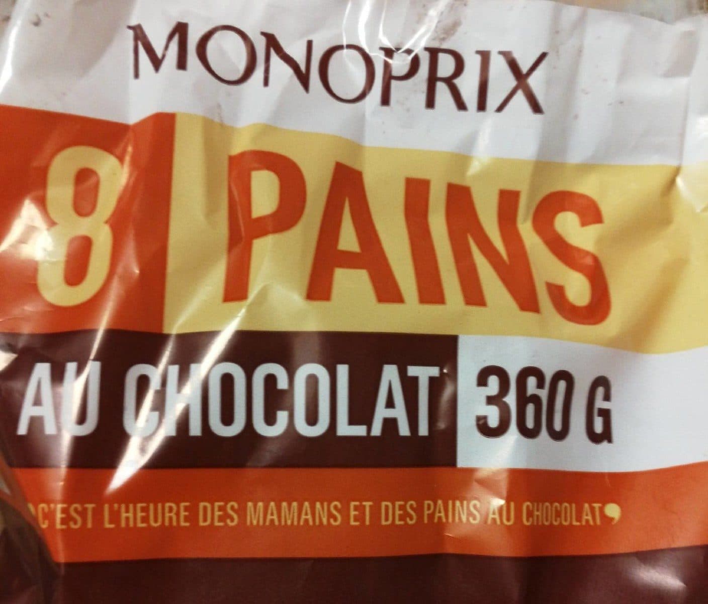 Monoprix 8 pains au chocolat packshot