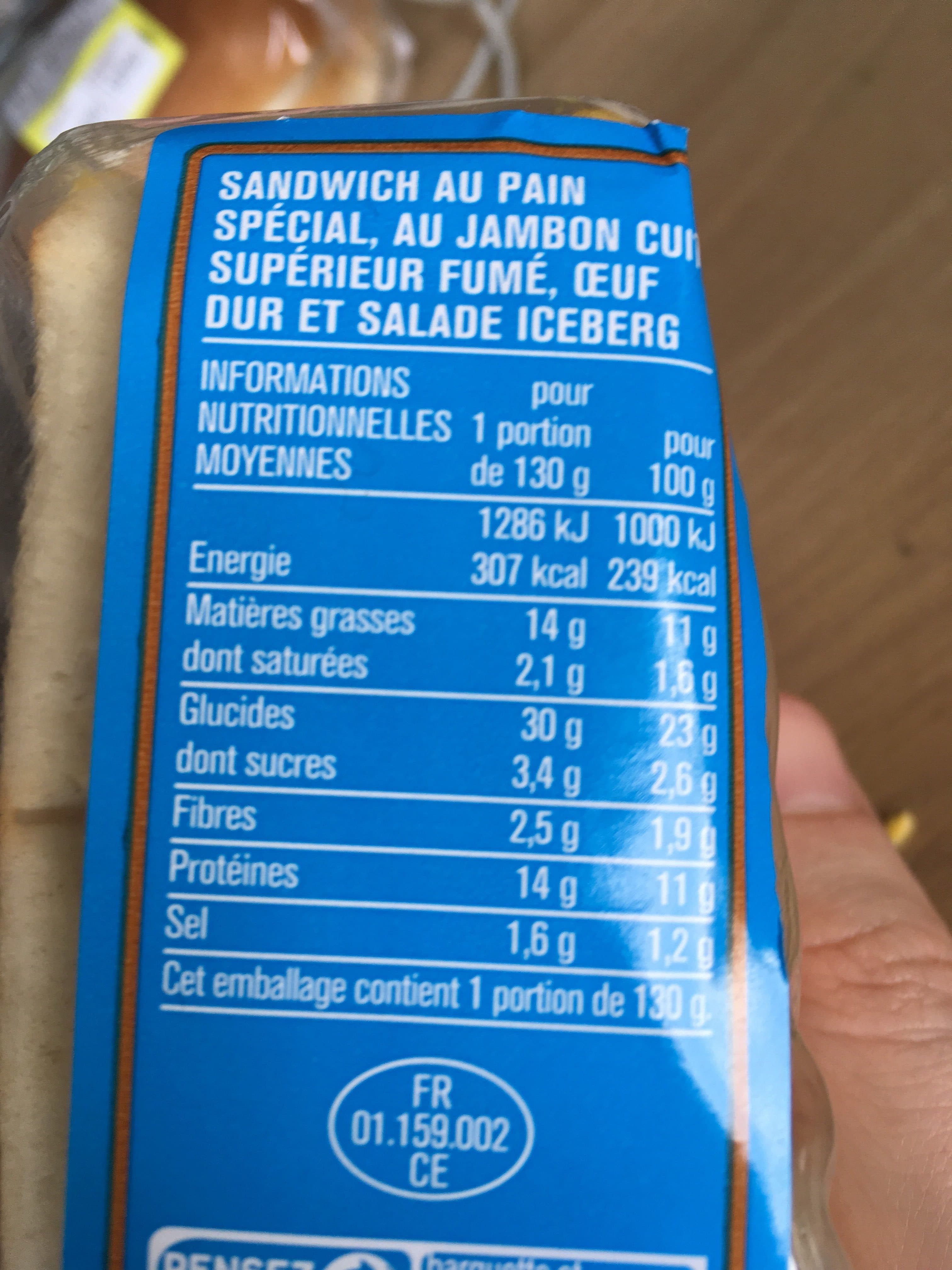 Monoprix Jambon fumé oeuf salade packshot