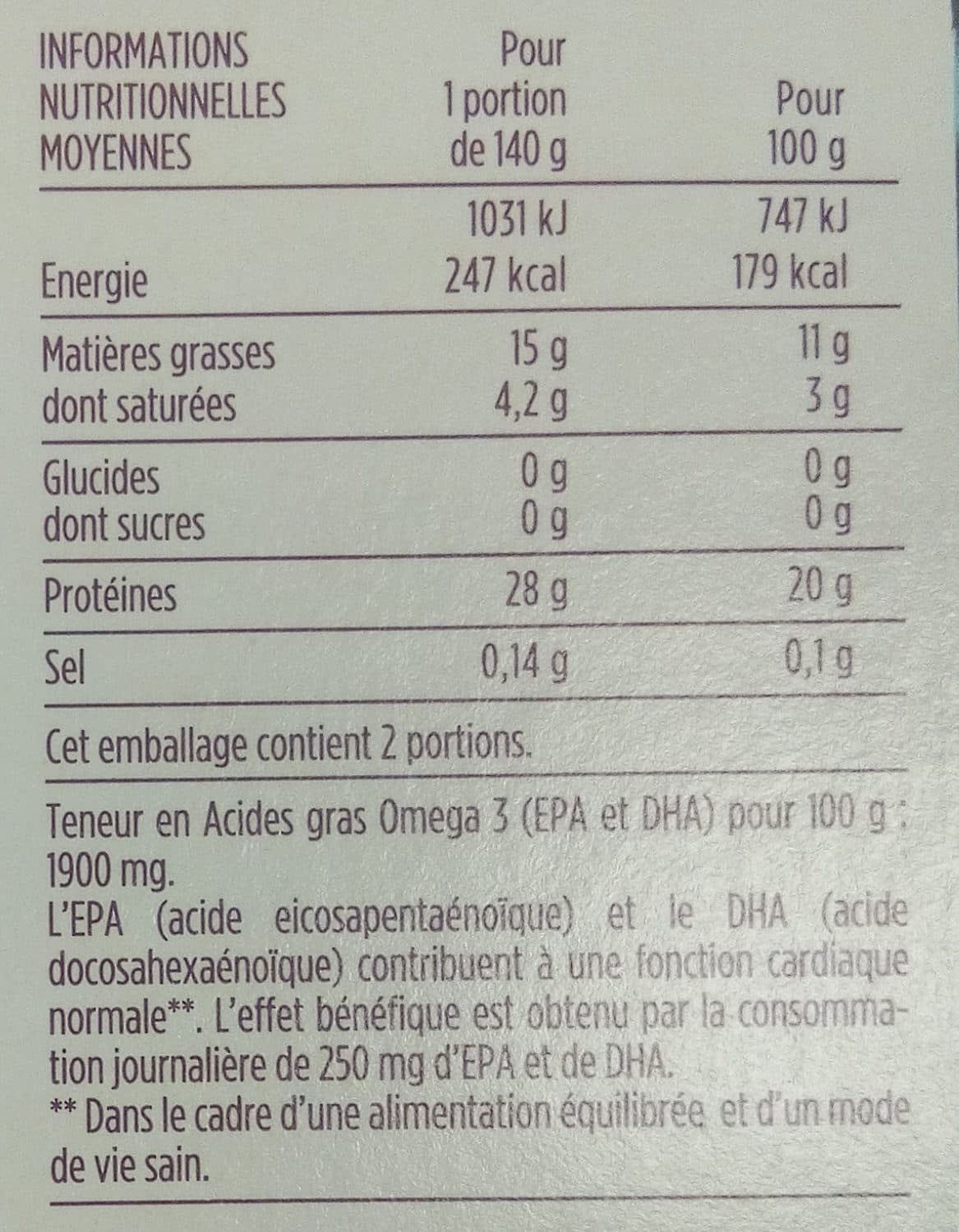 Monoprix Pavés de Saumon packshot