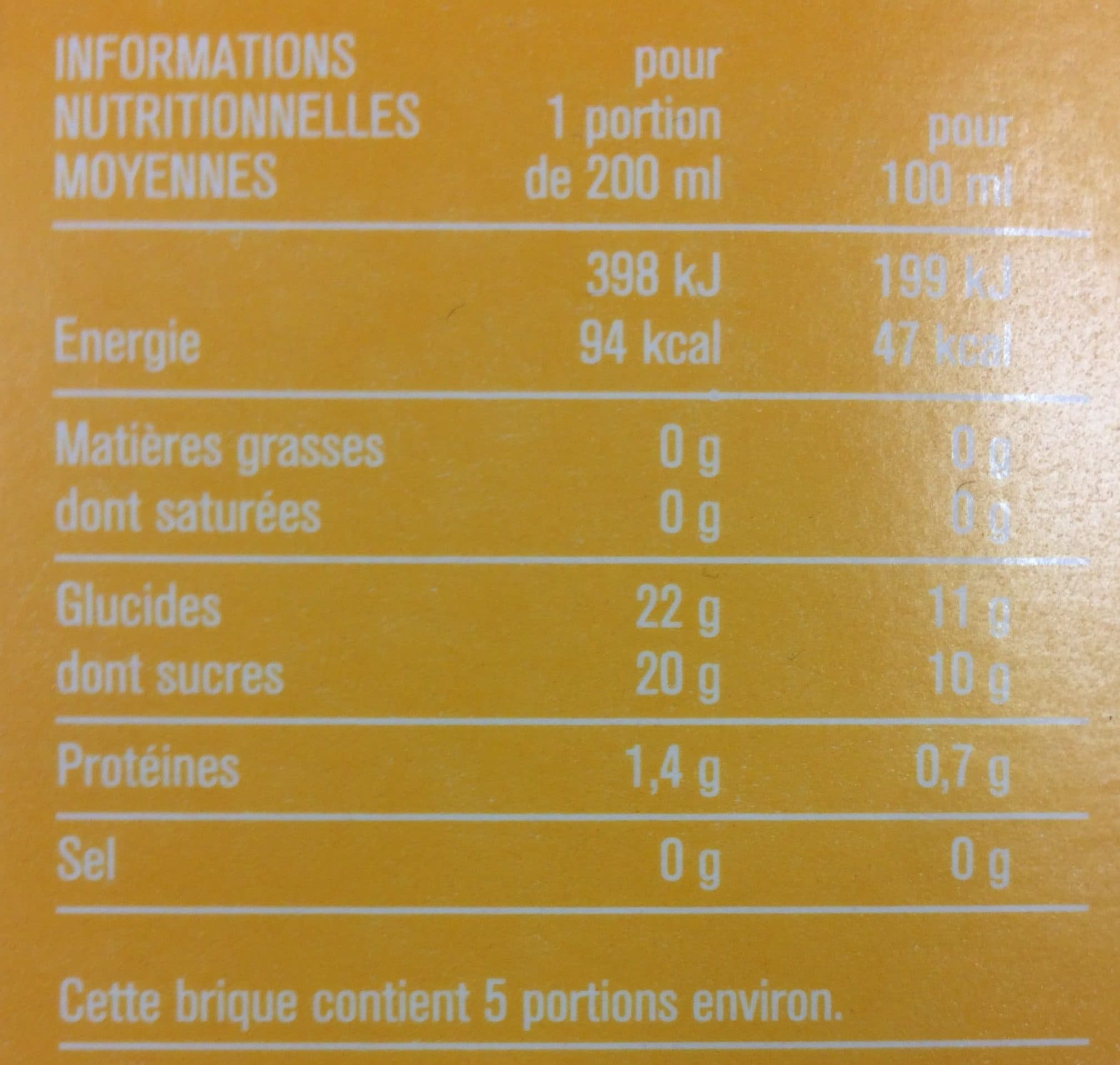 Monoprix Prenium 100% Jus Orange Mangue packshot