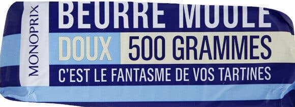 Monoprix Beurre moulé doux packshot