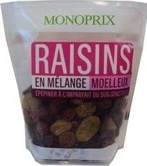Monoprix Raisins sans pépin en mélange packshot