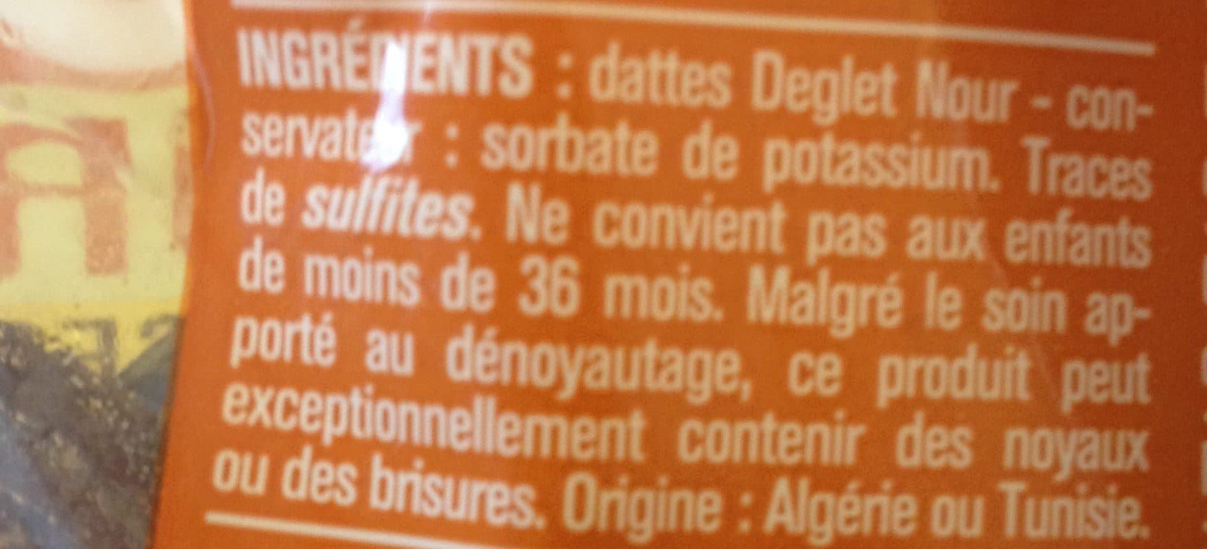 Monoprix Dattes Deglet Nour dénoyautées packshot