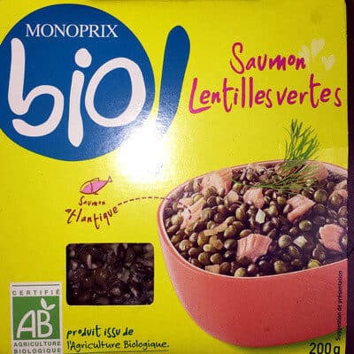 Monoprix Saumon Lentilles Vertes packshot