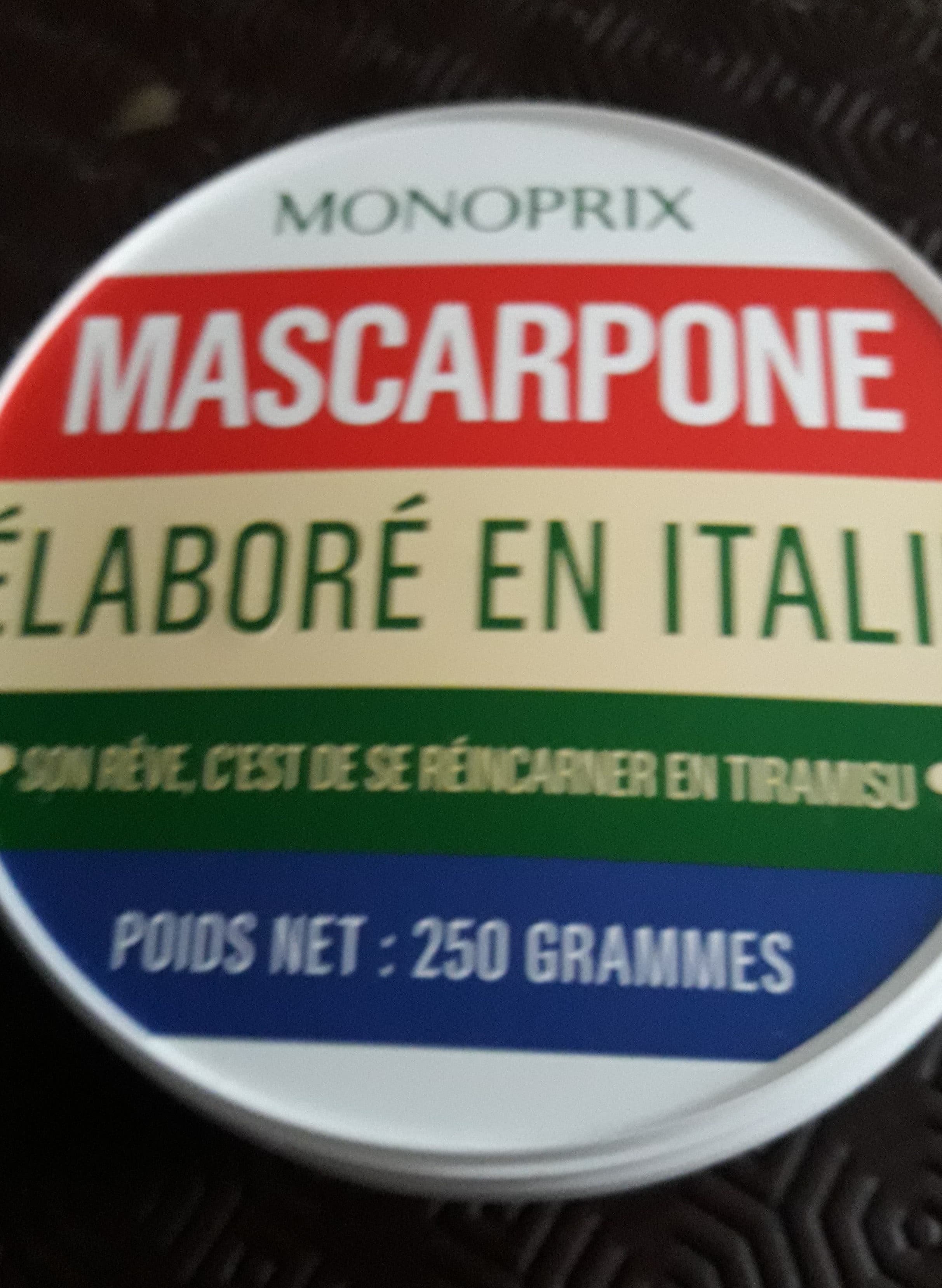 Monoprix Mascarpone packshot