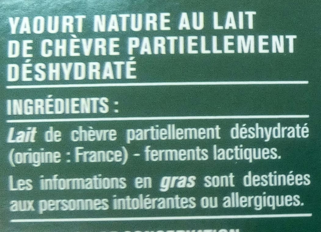 Monoprix Yaourts au lait de chèvre nature packshot