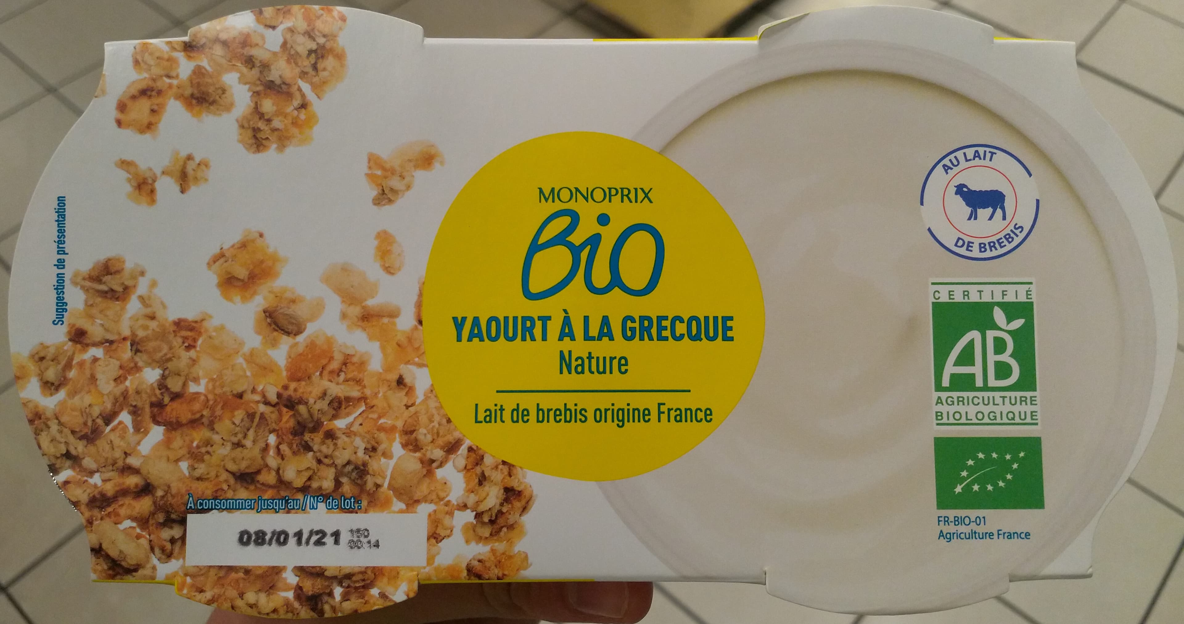 Monoprix Yaourt à la grecque packshot