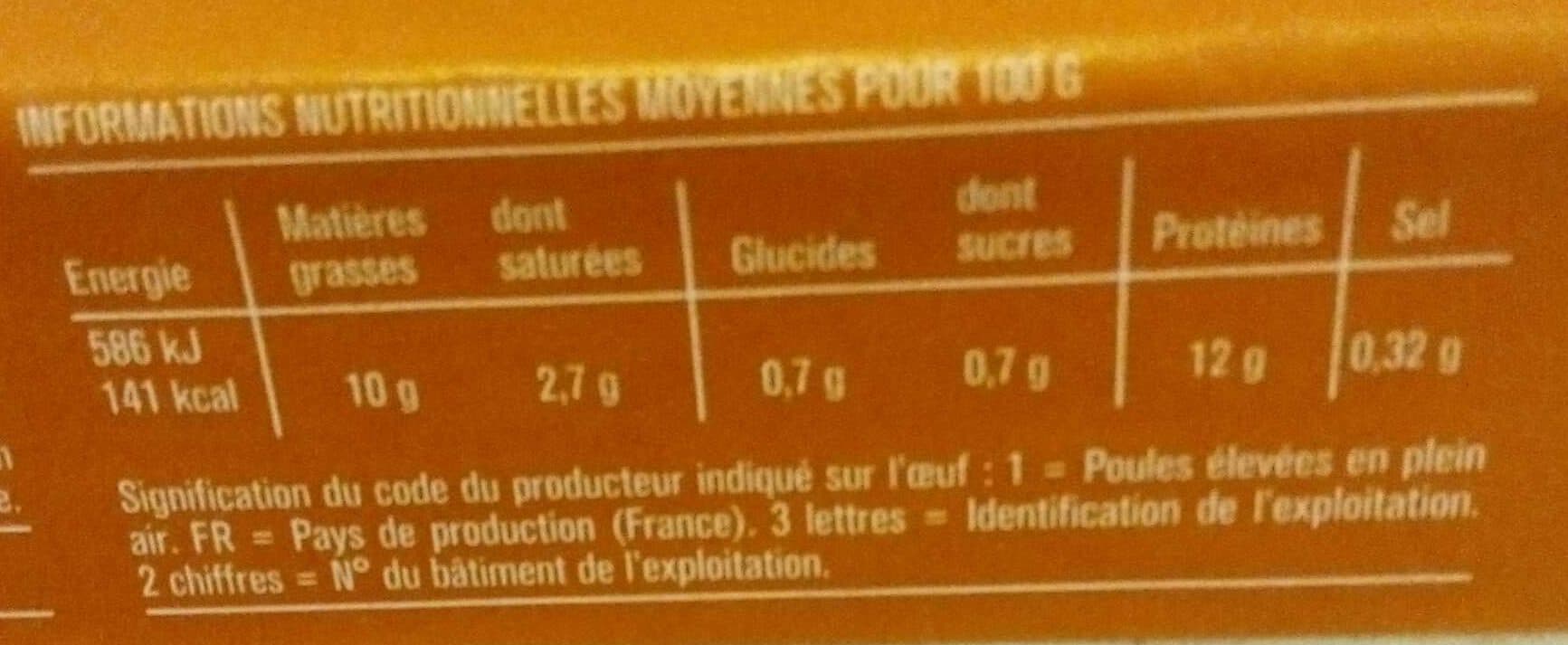 monoprix Œufs frais de poules élevées en plein air packshot