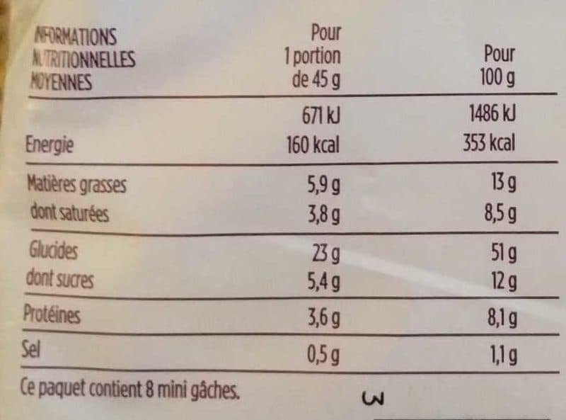 Monoprix Mini gâches nature pur beurre et à la crème fraîche packshot